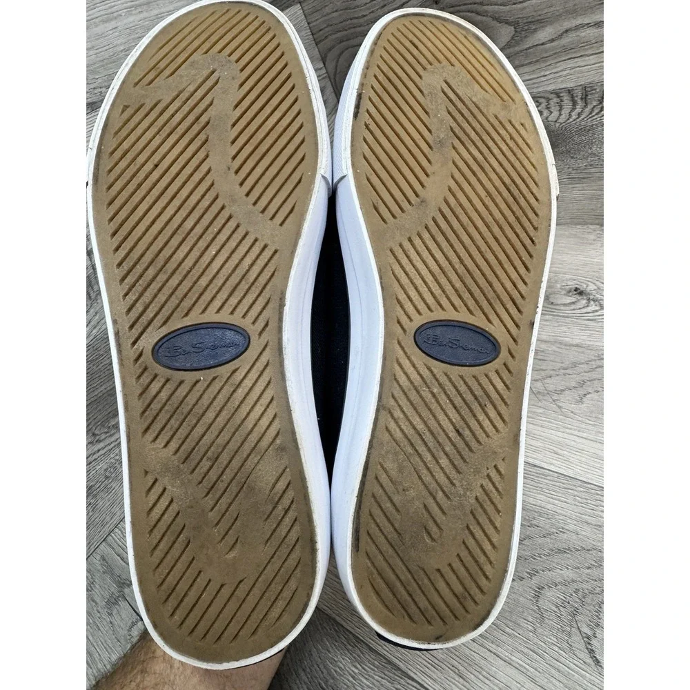 Ben Sherman Dorset Lo Shoes Mens Size 12 46 Black Canvas Memory Foam Sneaker